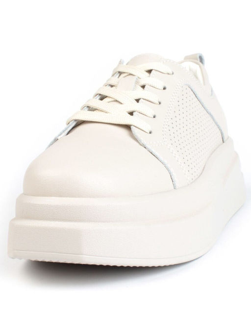 05-PDE36-2 BEIGE Кроссовки женские (натуральная кожа)