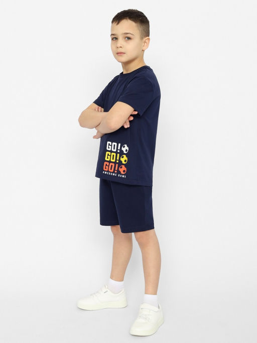 CRB wear/CSKB 63657-41 Футболка для мальчика,темно-синий/Ex.Cherubino  фото 2