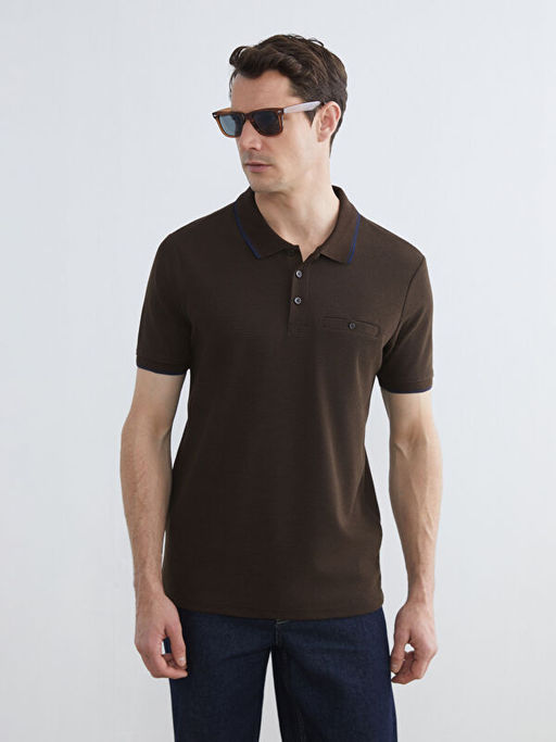 Polo Yaka Erkek Dokulu Ti??rt