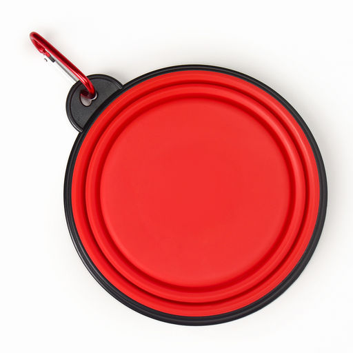 Цена за 2 шт. Миска силиконовая, складная, 350 мл, 13 см, красная - Пижон фото 9