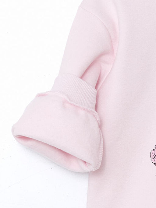 Bisiklet Yaka Lol Bask?l? K?z ?ocuk Sweatshirt - Waikiki фото 3