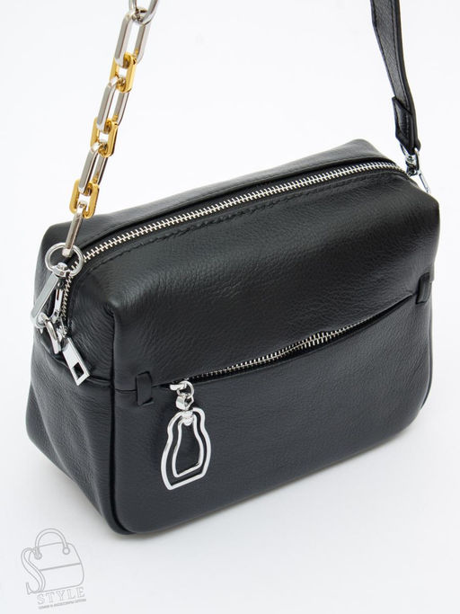 Сумка женская кожаная 2044-9NN black Natale Navetta