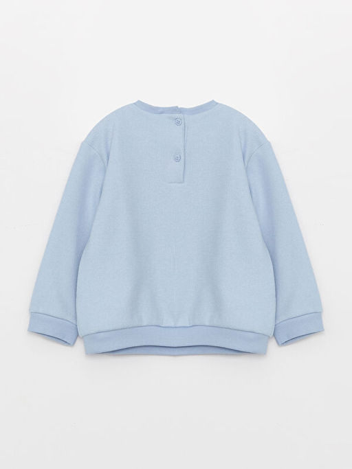 Bisiklet Yaka Uzun Kollu Bask?l? K?z Bebek Sweatshirt 2li - Waikiki фото 3