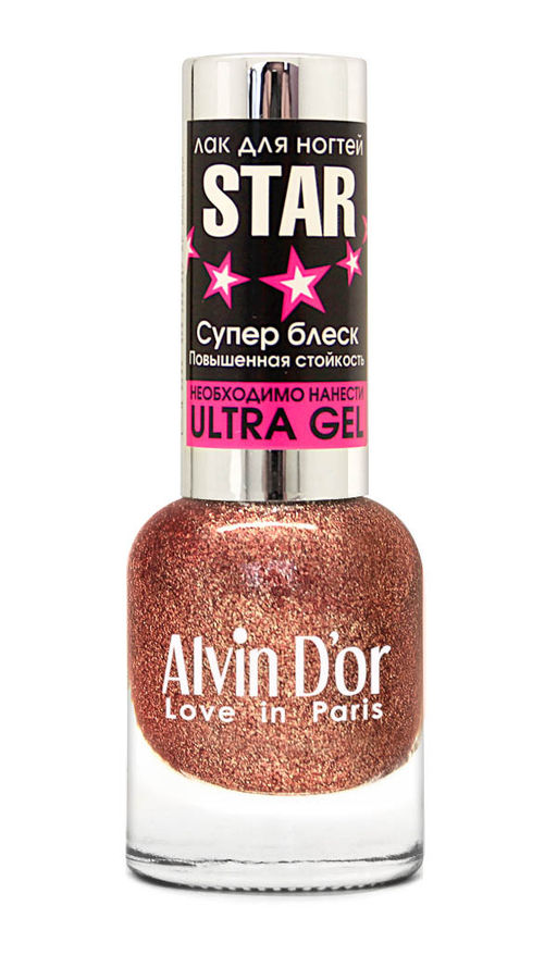 Alvin Dor Лак для ногтей STAR Супер блеск тон 6121 15мл