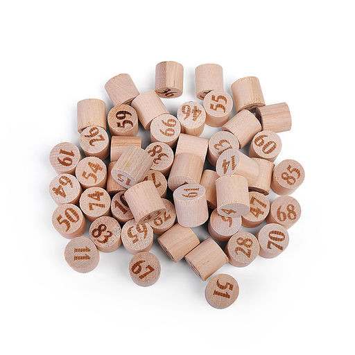 Лото "Русская троика" деревянное (дерево,картон) 90 боченков