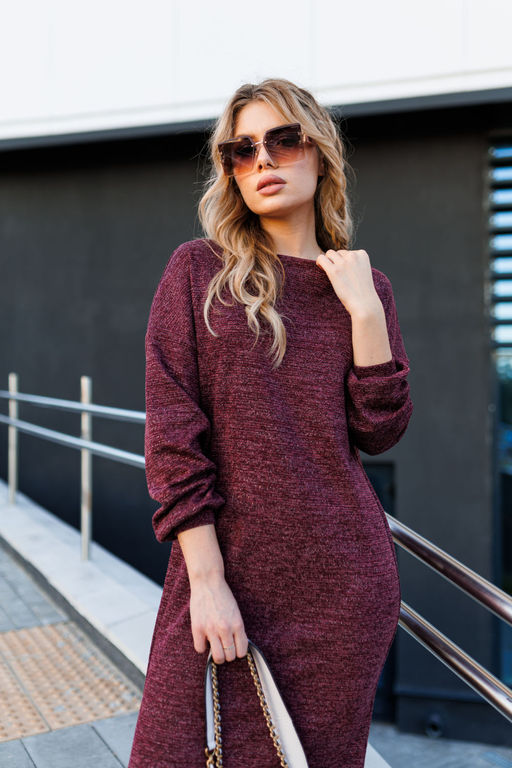 Платье AMORI 9787 вино  фото 3