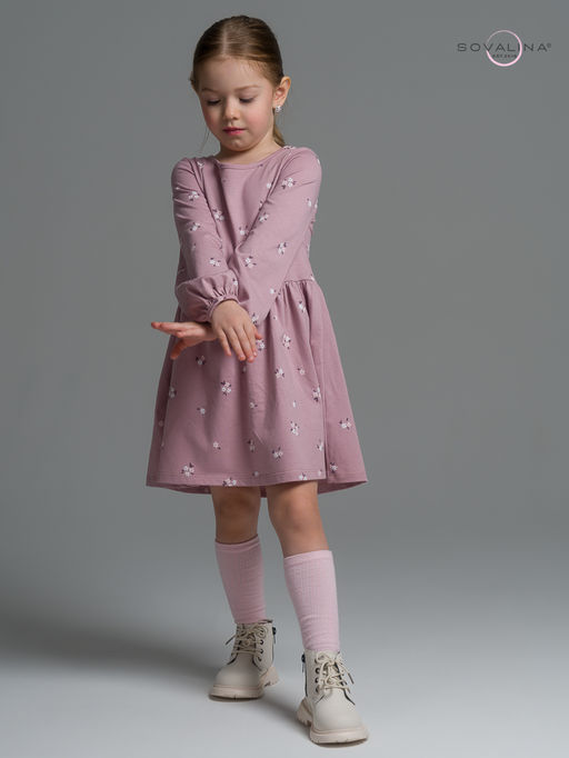 Платье Моана черничные незабудки