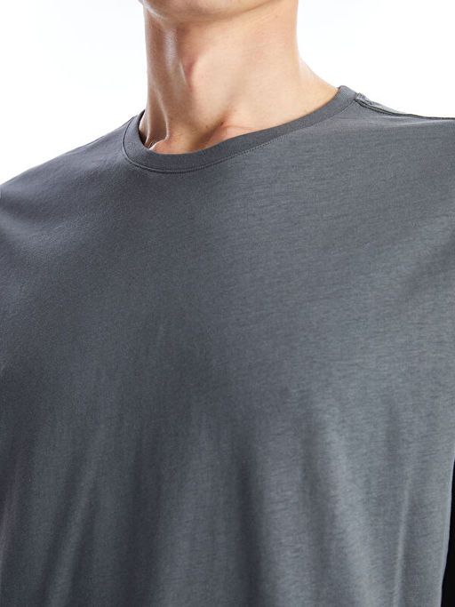 Bisiklet Yaka Penye Erkek Ti??rt