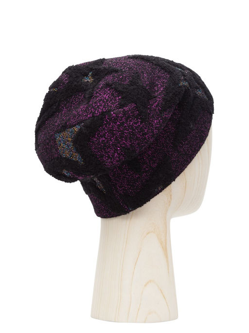 Шапка жен. шерсть+виск+мет LB-N88023 black/violet multicolor - Labbra фото 2