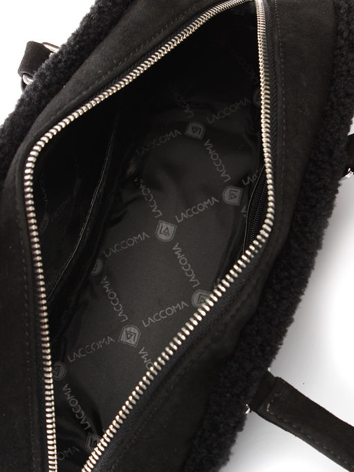 LACCOMA сумка P5821-1-черный эко кожа, искуственный мех полиэстер фото 5