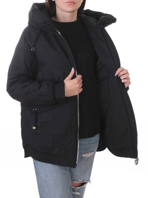 A05 BLACK Куртка стеганая зимняя женская (150 гр. холлофайбер)