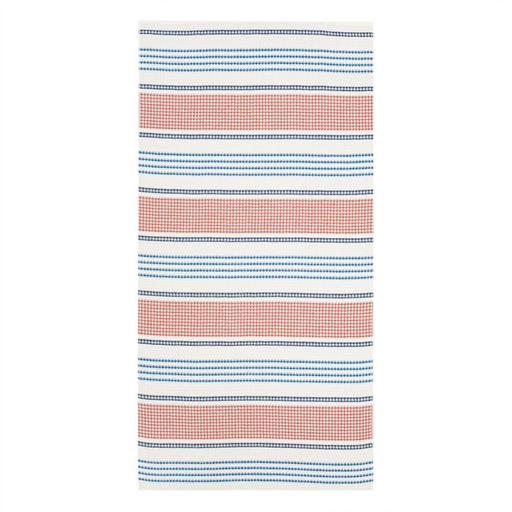 Полотенце вафельное Этель Waffle 70х140 см, цвет коричнево-голубой, 100% хлопок, 280 гр/м2  фото 6