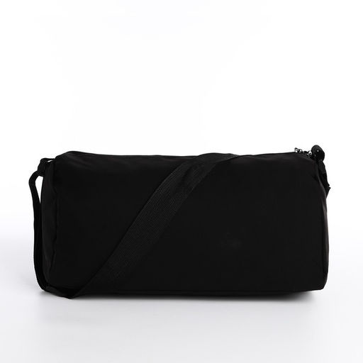 Сумка молодёжная на молнии, 35×13×15 см, чёрная