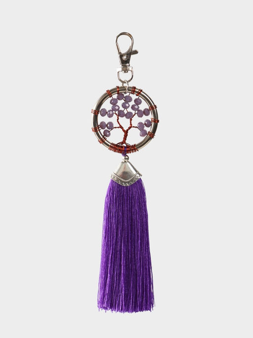 Брелок ловец снов «Древо жизни», 19 см, фиолетовый