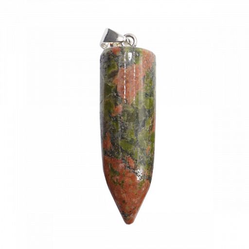 Подвеска маятник камень Унакит яшма Притягивает благополучие, везение и удачу - Сандаловый дом фото 2