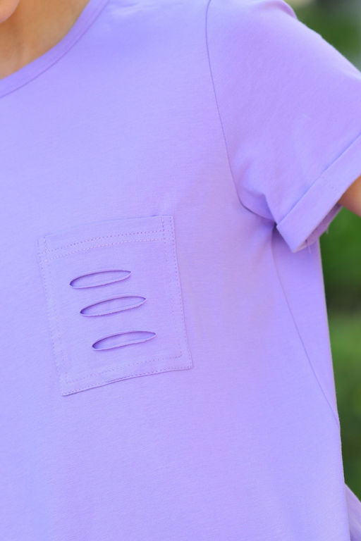 Джемпер женский 118L14 сиреневый - Solo mio фото 4