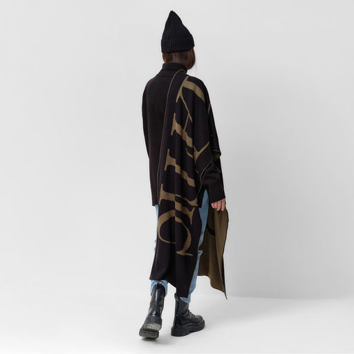 Шарф женский двусторонний MIST хаки, размер 47*226см