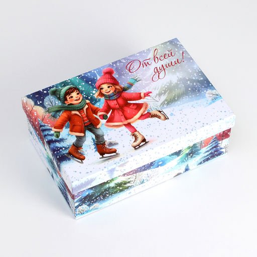 Набор подарочных новогодних коробок 10 в 1 «Новогдние каникулы», 32.5×20×12.5 - 12×7×4 см