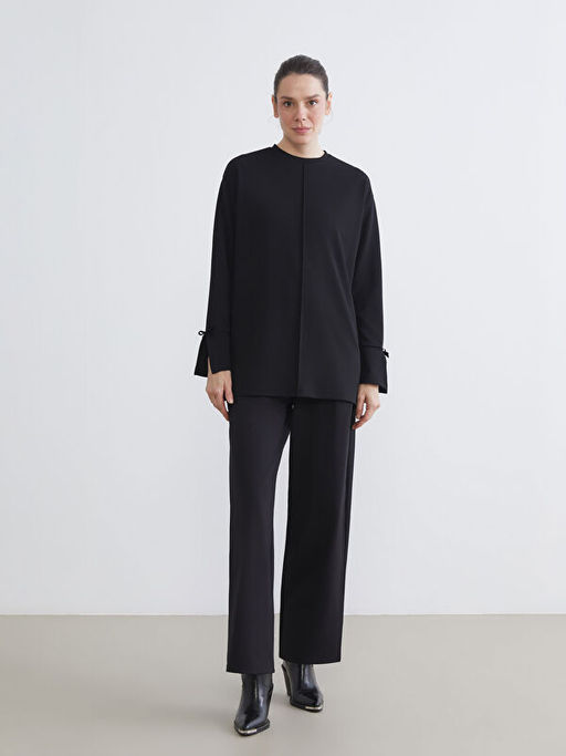 Bisiklet Yaka Oversize Kad?n Tunik