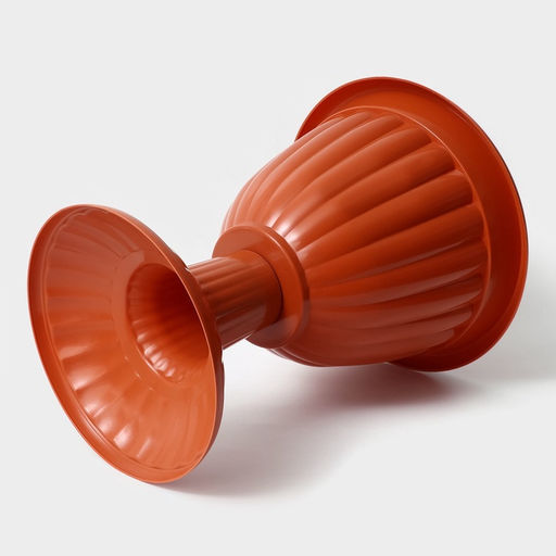 Вазон для цветов «Жасмин», 12 л, d=37 см, h=46 см, коричневый