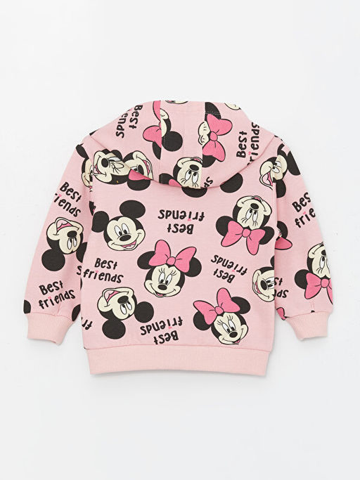 Kap??onlu Minnie Mouse Bask?l? K?z Bebek H?rka ve Tayt 2li Tak?m - Waikiki фото 3