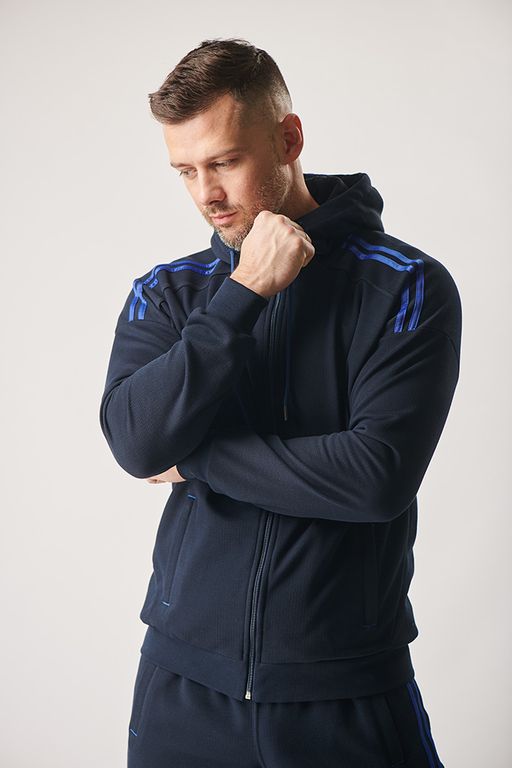 Спортивный костюм М-3118: Тёмно-синий / Электрик - Relay фото 4