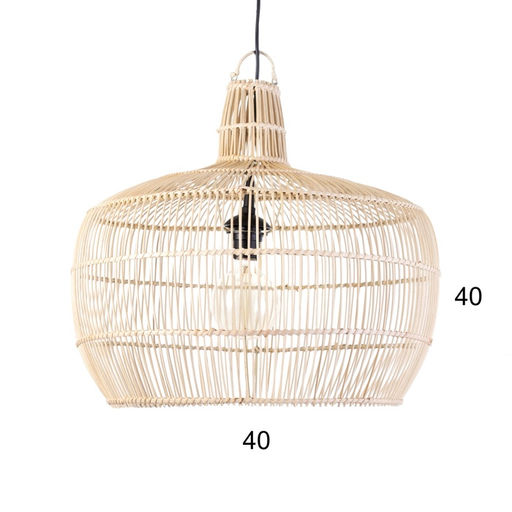 Светильник потолочный из ротанга «Нико», 1×120 Вт, Е27, 50×50×45 см