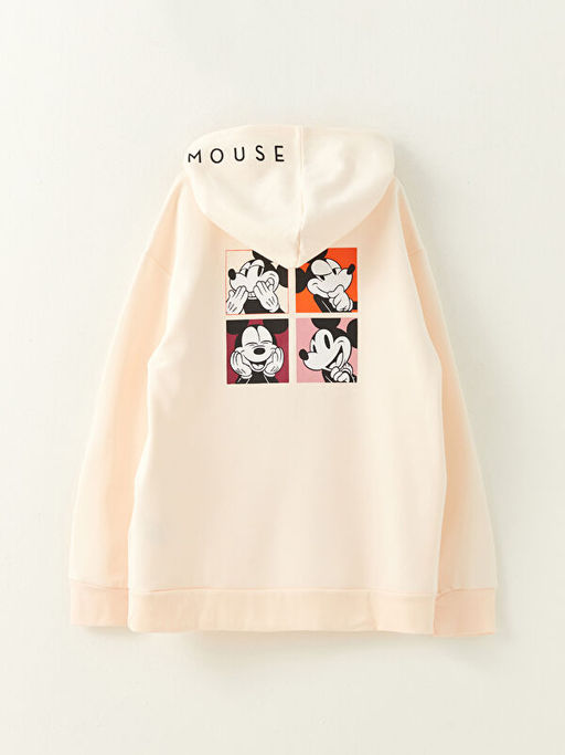 Kap??onlu Mickey Mouse Bask?l? Uzun Kollu K?z ?ocuk Sweatshirt - Waikiki фото 2