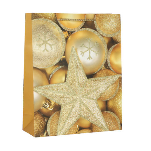 Цена за 12 шт. Пакет подарочный 31х40х12 / 111-1L /уп 12/360/ микс Новый год - Галеонтрейд фото 3