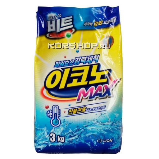 Стиральный порошок Beat Econo Max CJ LION, Корея, 3 кг Акция