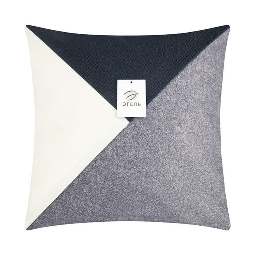 Наволочка декоративная Этель Геометрия цвет серый/черный 45 х 45 см, 100% п/э  фото 11