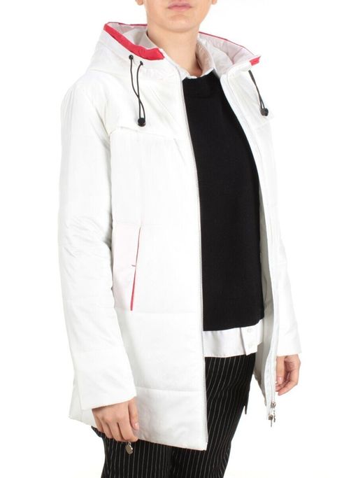 2098-1 WHITE Куртка демисезонная женская Y SILK TREE (100 гр.синтепона) - Фабричный китай фото 8