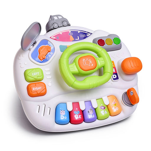 Столик развивающий "Веселый руль" свет, звук, в коробке