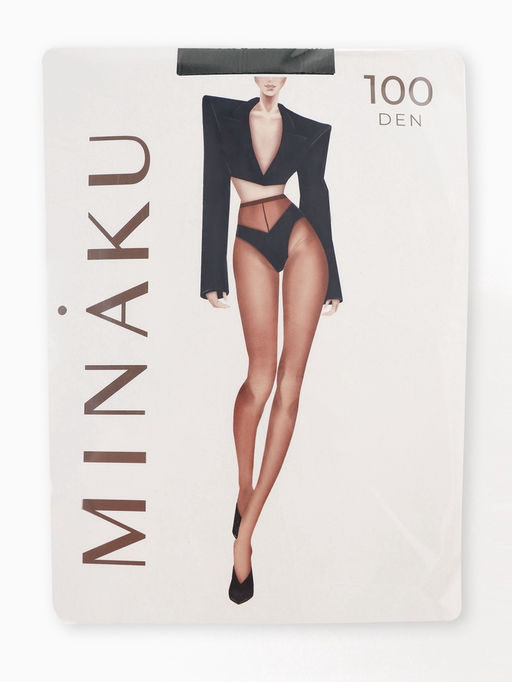 Женские колготки MINAKU 100 ден, графит, размер 2/S