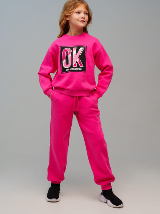 PlayToday / Комплект для девочки: толстовка, брюки  фото 2