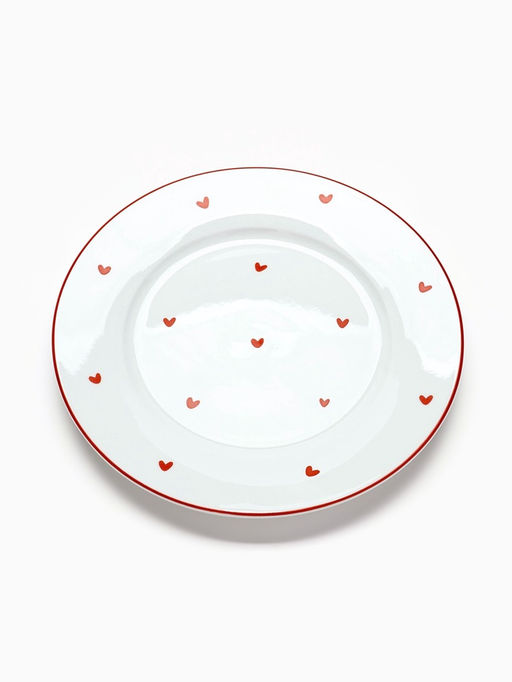 Тарелка плоская керамическая Любовь в деталях, d=20 см, ручная работа