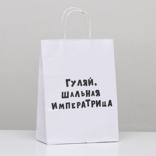 Цена за 2 шт. Пакет подарочный Гуляй шальная императрица, 24 х 10,5 х 32 см, 1 шт