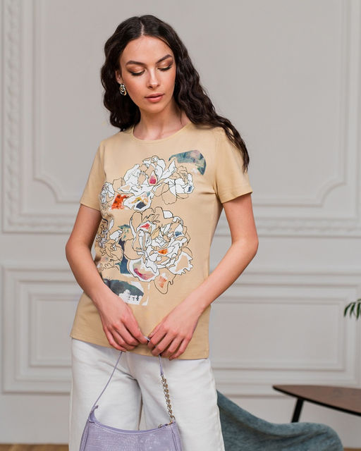 Футболка из хлопка FPP018 - Sahar art lab фото 3