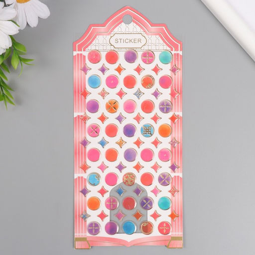 Цена за 2 шт. Наклейки для творчества пластик «Восточные мелочи», 9.3×20.4 см