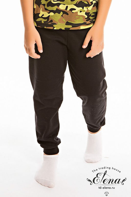 Трико на манжете М21426На Черный - Елена фото 2