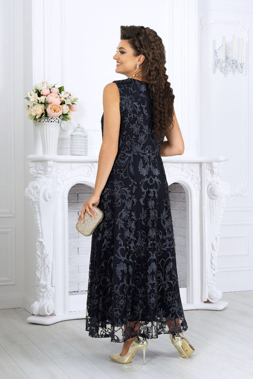 Платье Ninele 7496-Р синий фото 5