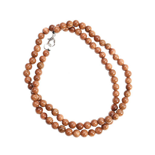 Бусы из камня Авантюрин коричневый на счастье 6мм