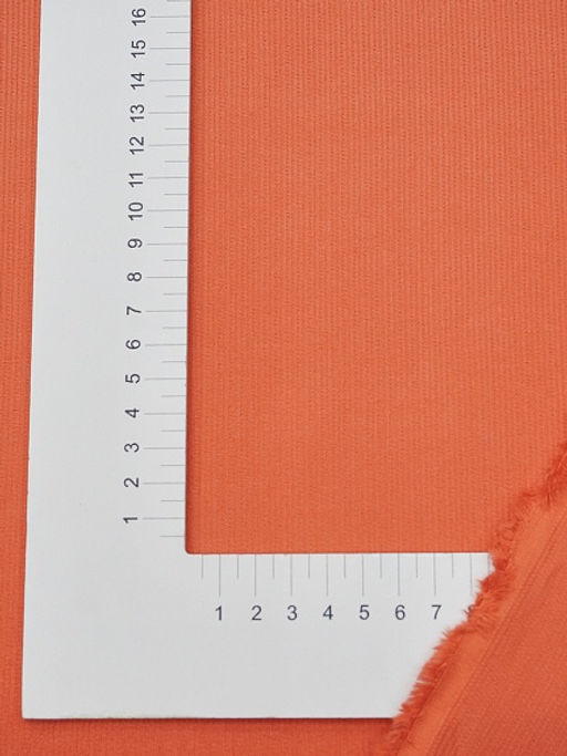 Микровельвет цв.Оранжево-коралловый, ш.1.5м, хлопок-100%, 190гр/м.кв - Купава фото 3