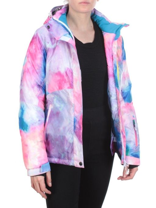 W1609-2 PINK/BLUE PRINT Куртка горнолыжная женская ERUITOR (100 гр. холлофайбера) - Fashion фото 9