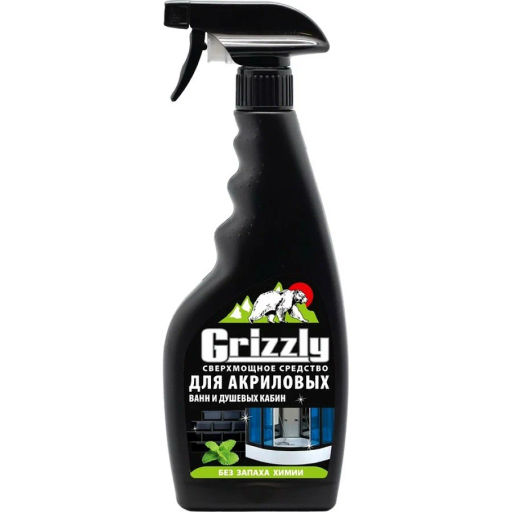 GRIZZLY ср-во Сверхмощное д/акриловых поверхностей и душевых кабин 500мл (спрей)