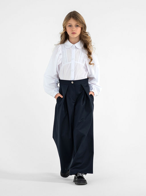Школьные брюки для девочки Mooriposh, модель 0446