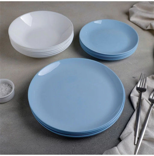 Набор столовый ДИВАЛИ ЛАЙТ БЛЮ ЭНД УАЙТ 18пр