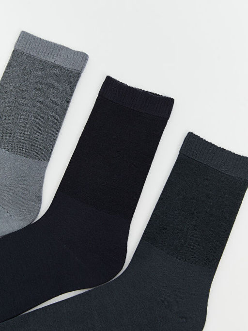 Rahat Lastikli Diki?siz Bambu Erkek ?orap 3l?