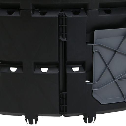 Компостер пластиковый, 800 л, 78×108×108 см, чёрный