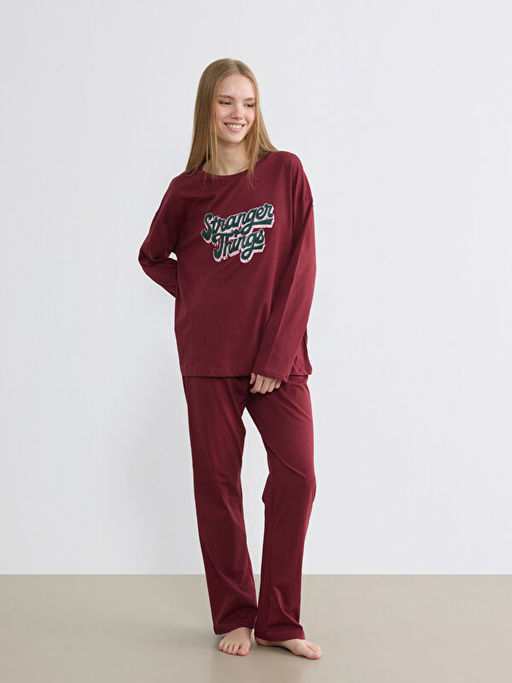 Stranger Things Bask?l? Kad?n Pijama Tak?m